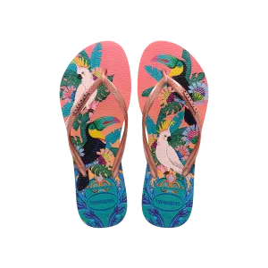 Slim Tropical Flip Flops