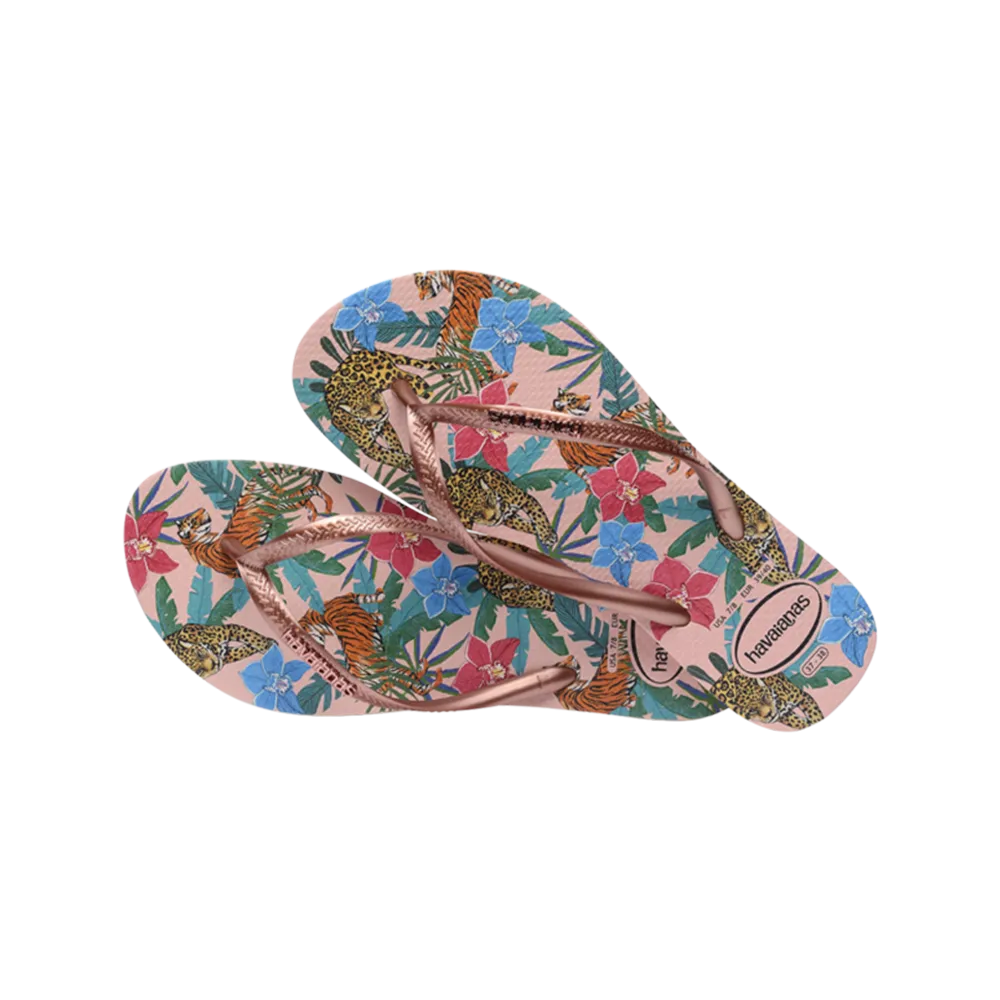 Slim Tropical Flip Flops