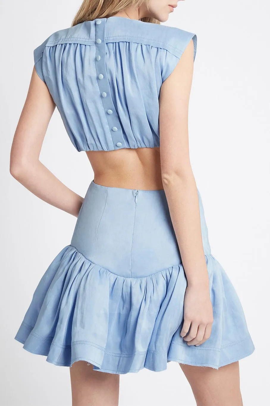 Solstice Cut Out Ring Flip Mini Dress