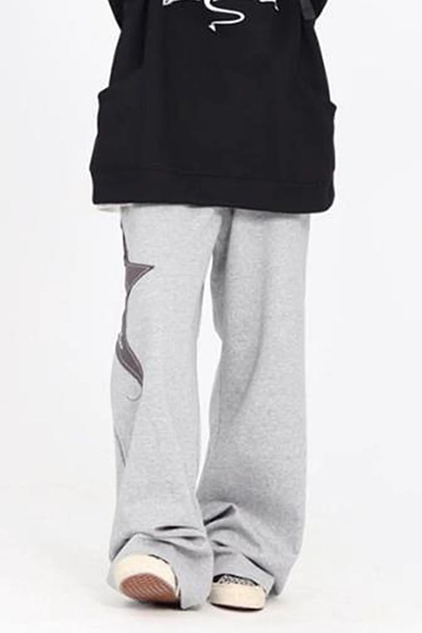 Star Patch Oversized Sweatpants