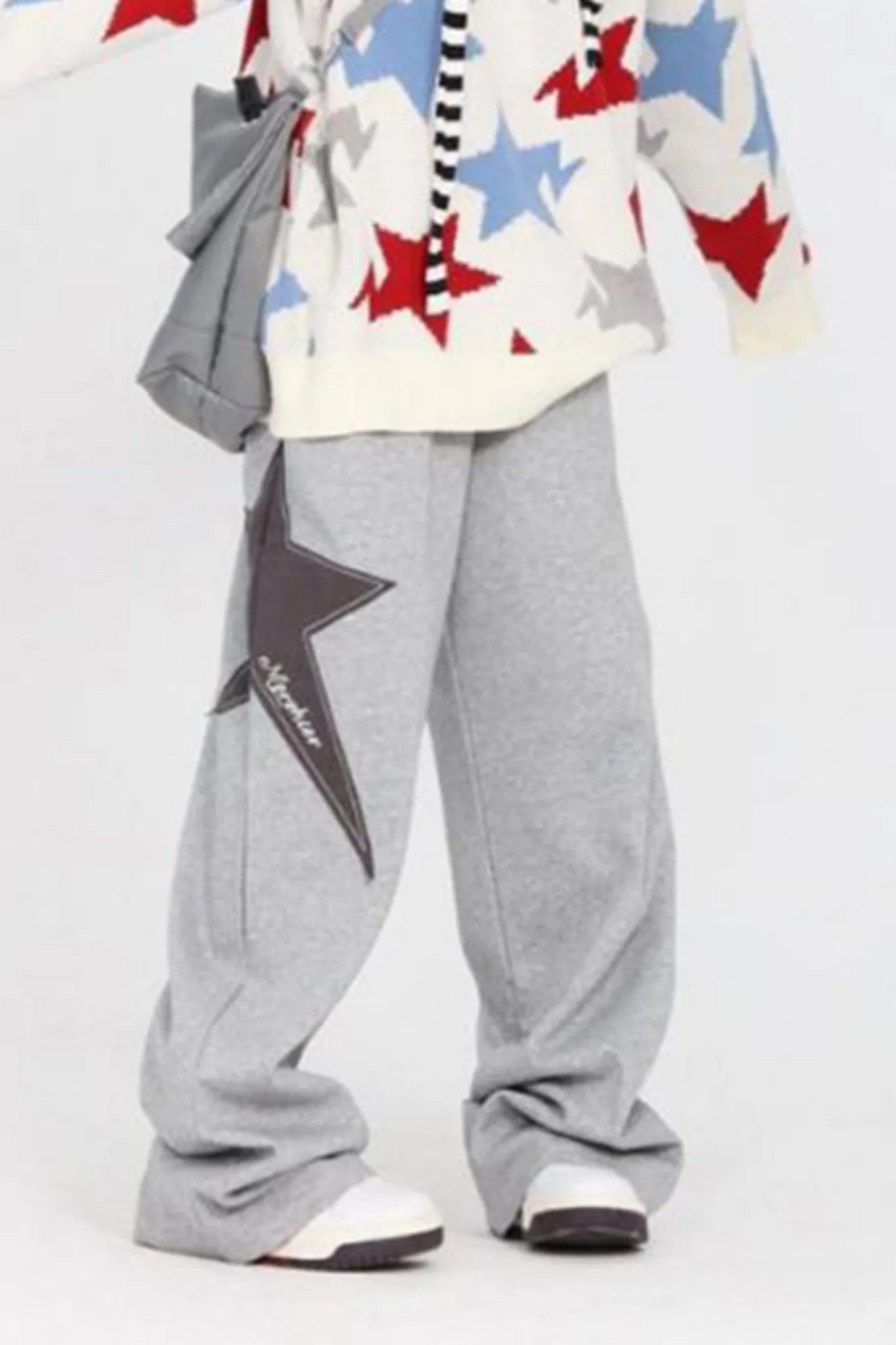 Star Patch Oversized Sweatpants