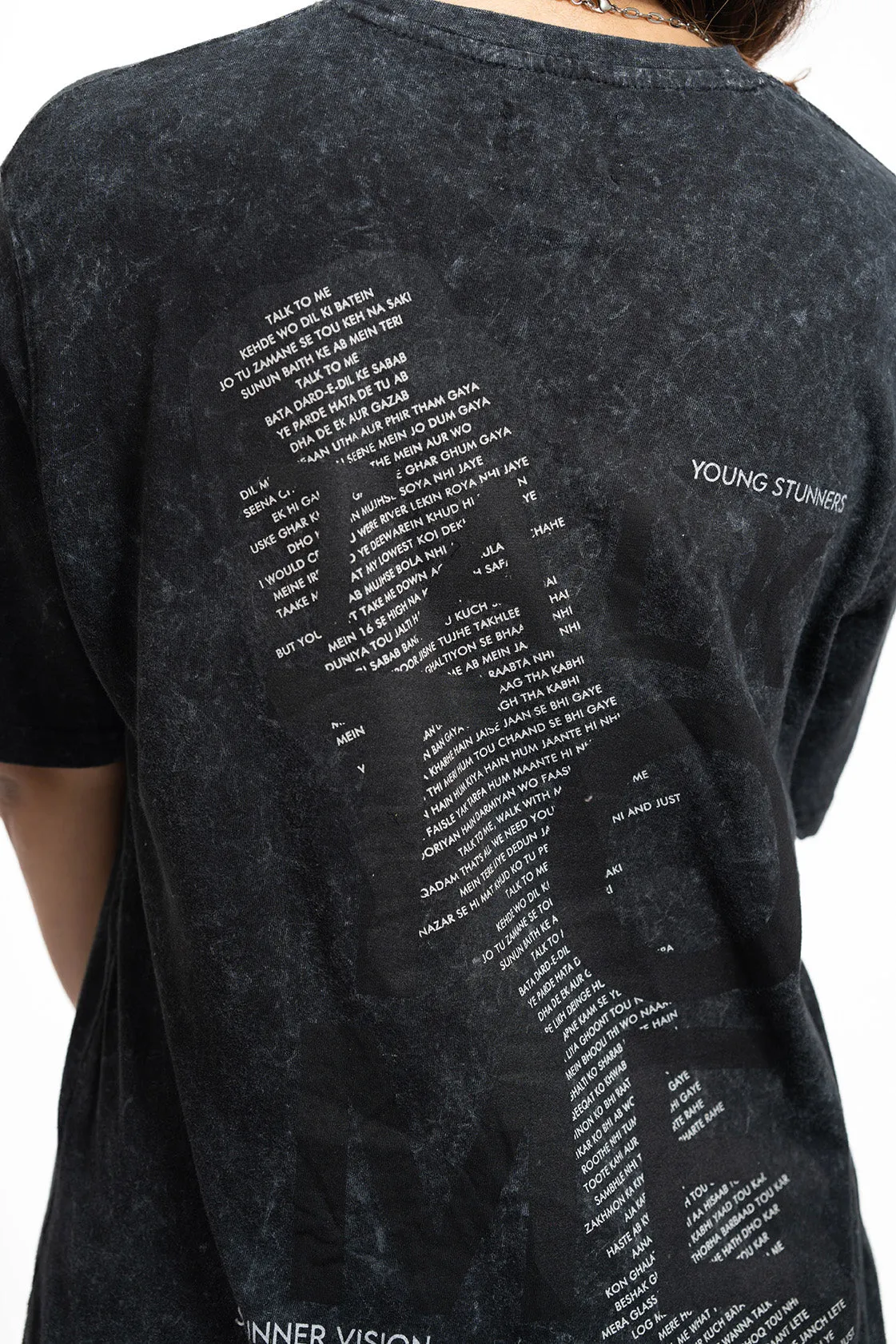 TALK TO ME | Stone Wash Oversized T-Shirt