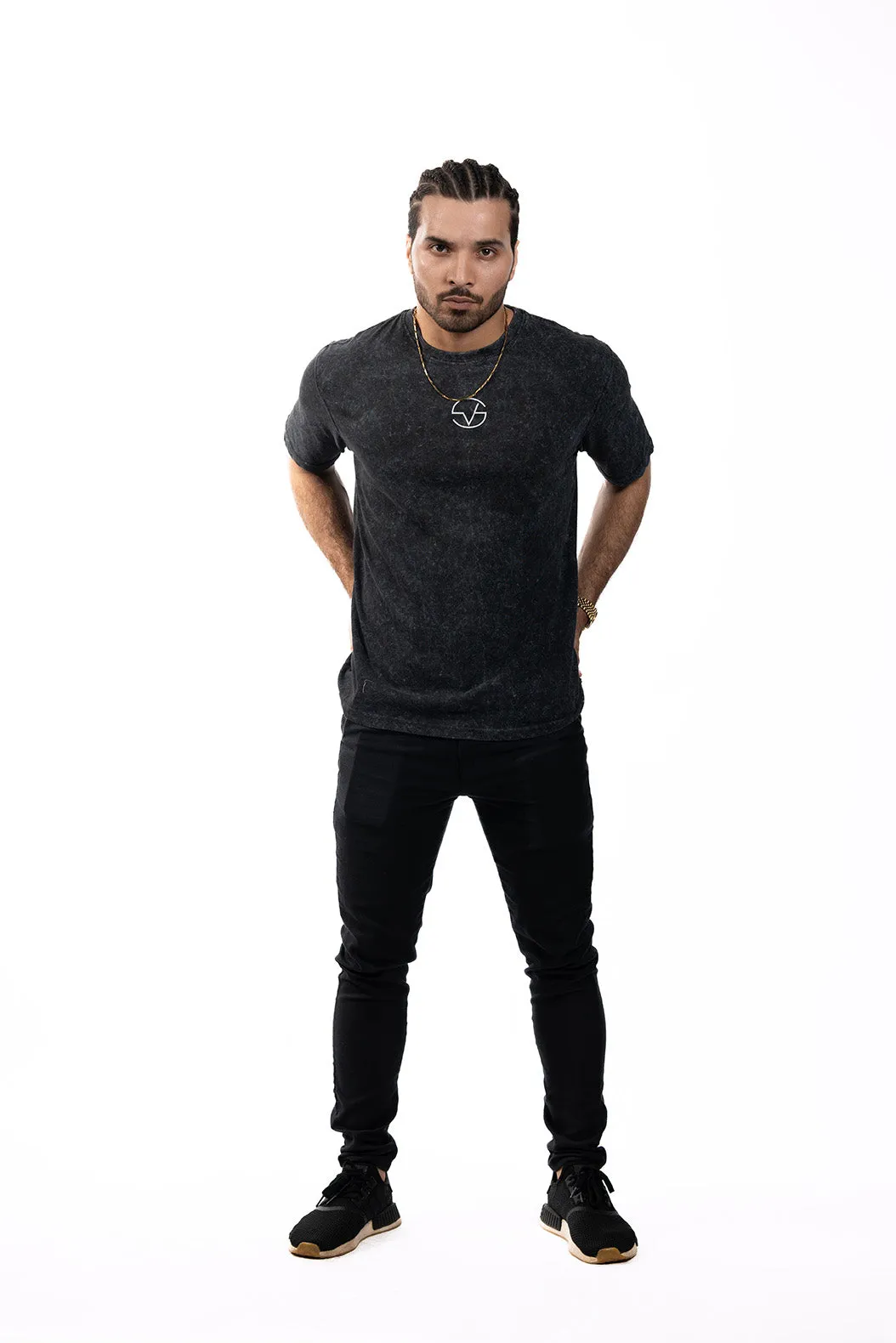 TALK TO ME | Stone Wash Oversized T-Shirt