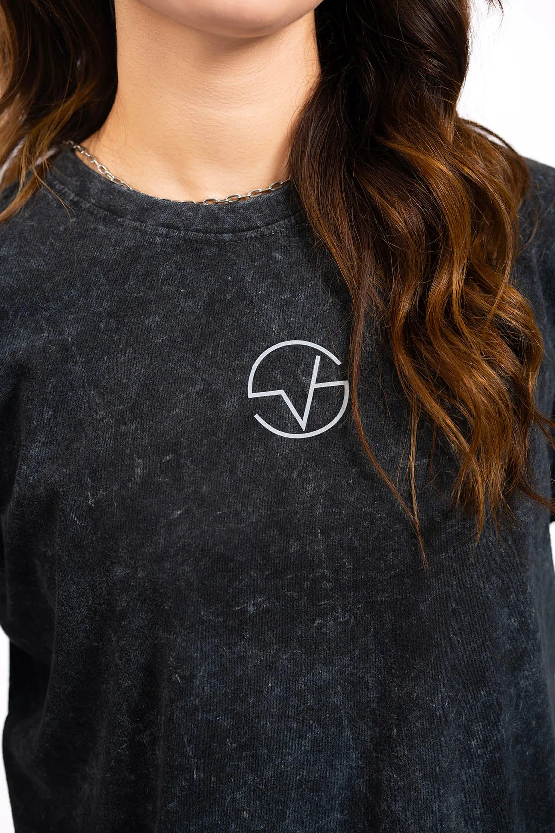 TALK TO ME | Stone Wash Oversized T-Shirt