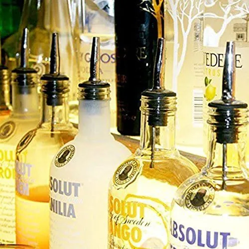 TOBSAYK 10-Pack Olive Oil Spout for Wine Liquor Olive Oil Coffee Syrup Vinegar Bottles