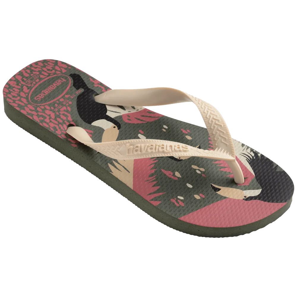 Top Tropical Vibes Flip Flops