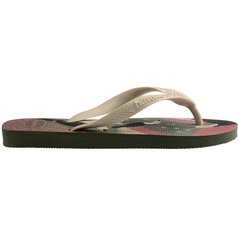 Top Tropical Vibes Flip Flops