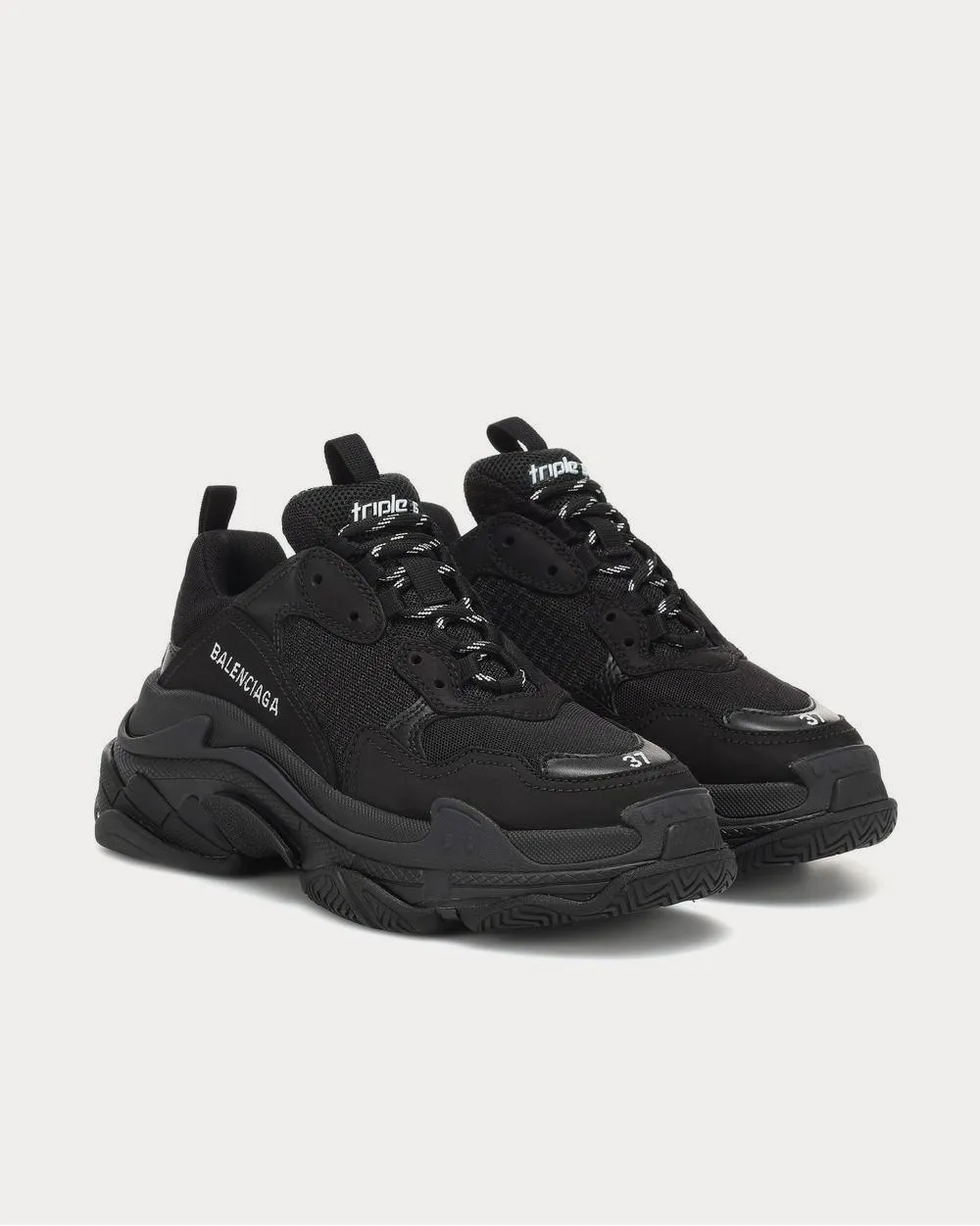 Triple S Black Low Top Sneakers