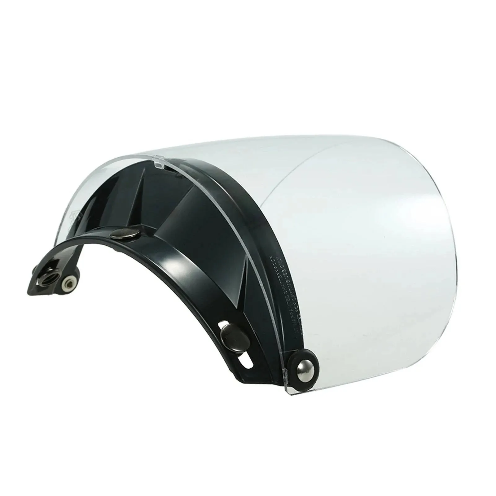 Universal 3 Snap Flip Up Visor Shield Lens for Retro Open Face Motorcycle Helmet Anti-UV Anti-fog and Anti-scratch