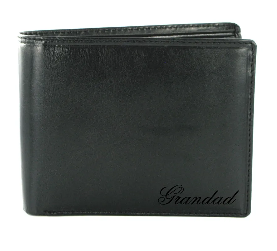 Visconti Monza MZ4 Lazio Italian Black RFID Leather Wallet