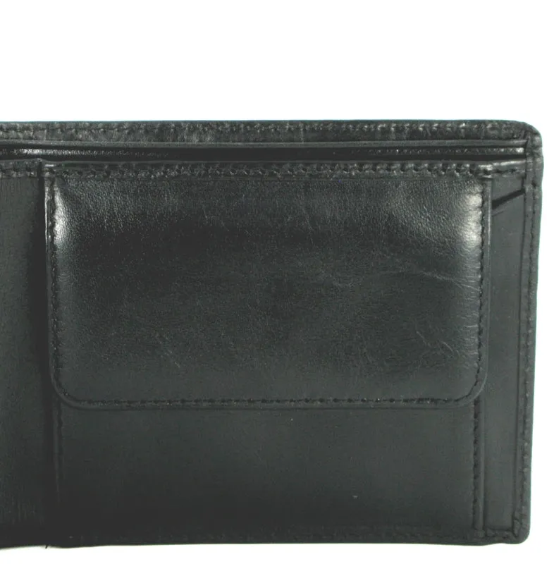 Visconti Monza MZ4 Lazio Italian Black RFID Leather Wallet