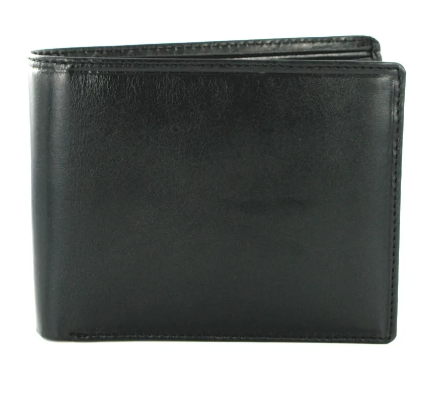 Visconti Monza MZ4 Lazio Italian Black RFID Leather Wallet