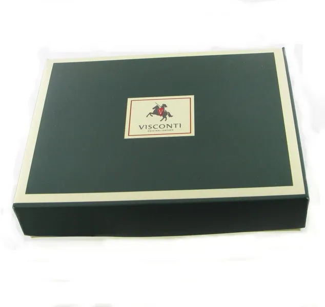 Visconti Monza MZ4 Lazio Italian Brown RFID Leather Wallet