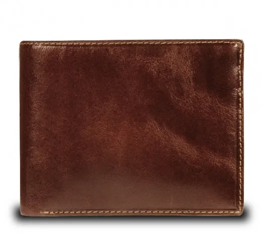 Visconti Monza MZ4 Lazio Italian Brown RFID Leather Wallet