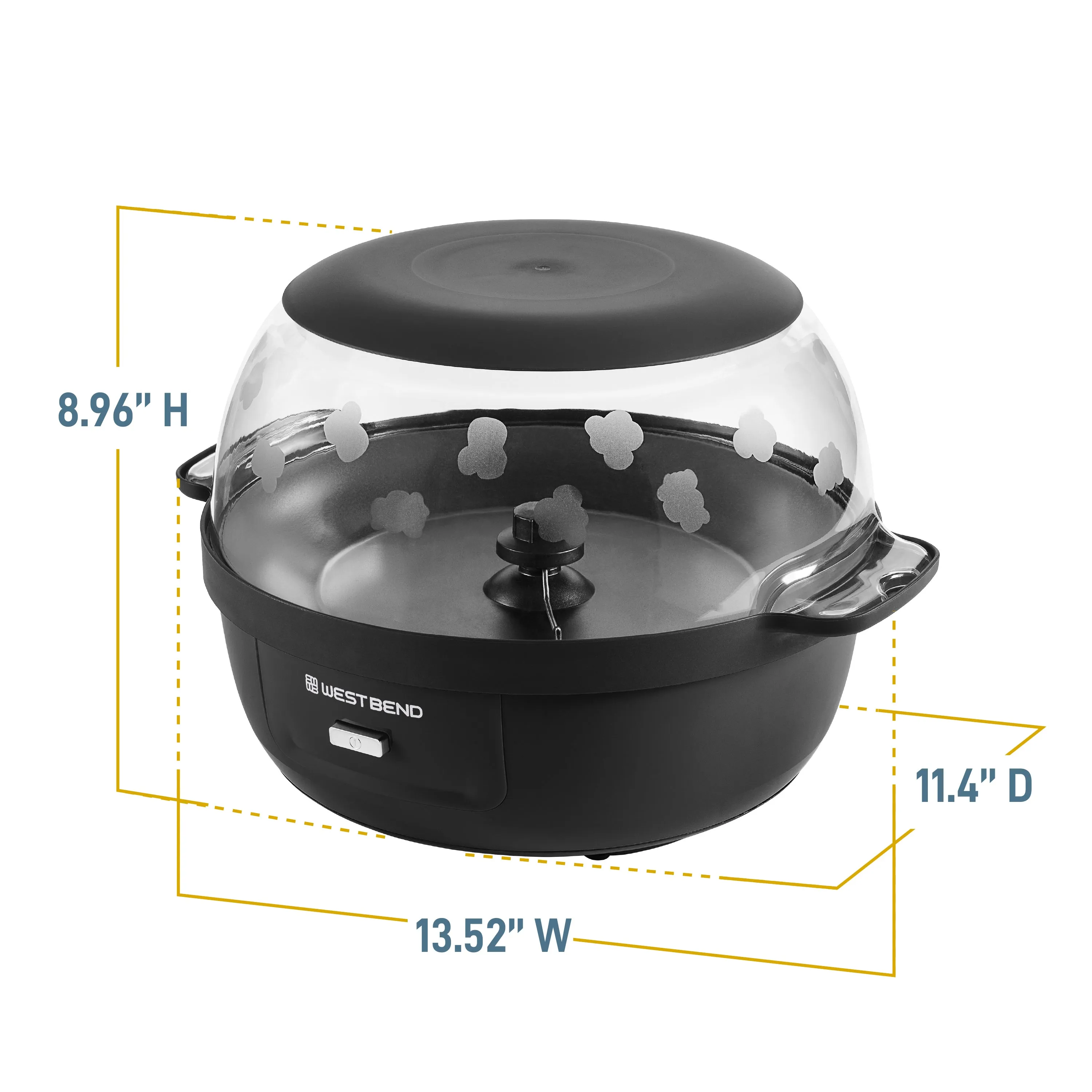 West Bend Stir Crazy 6 Qt. Popcorn Machine