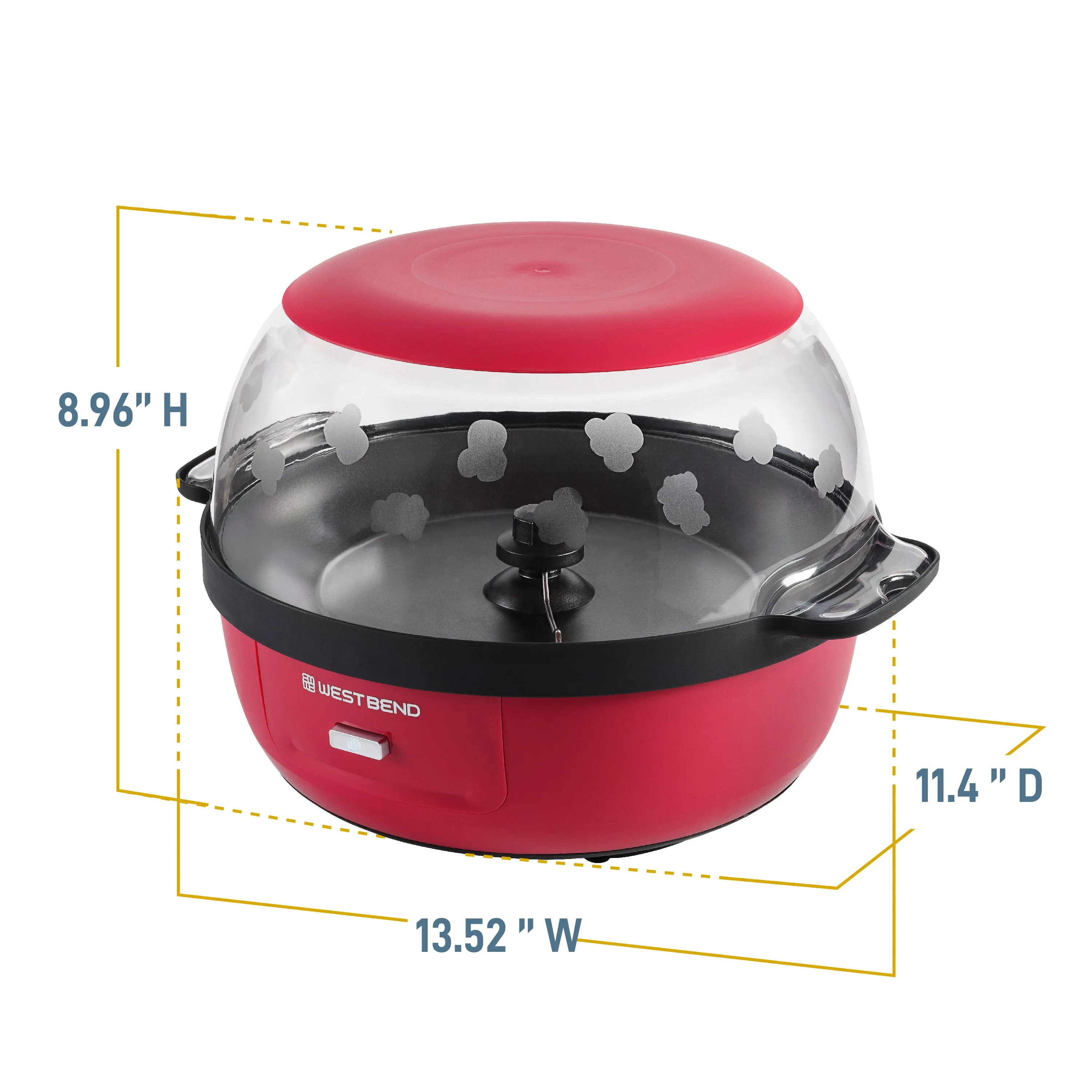 West Bend Stir Crazy 6 Qt. Popcorn Machine