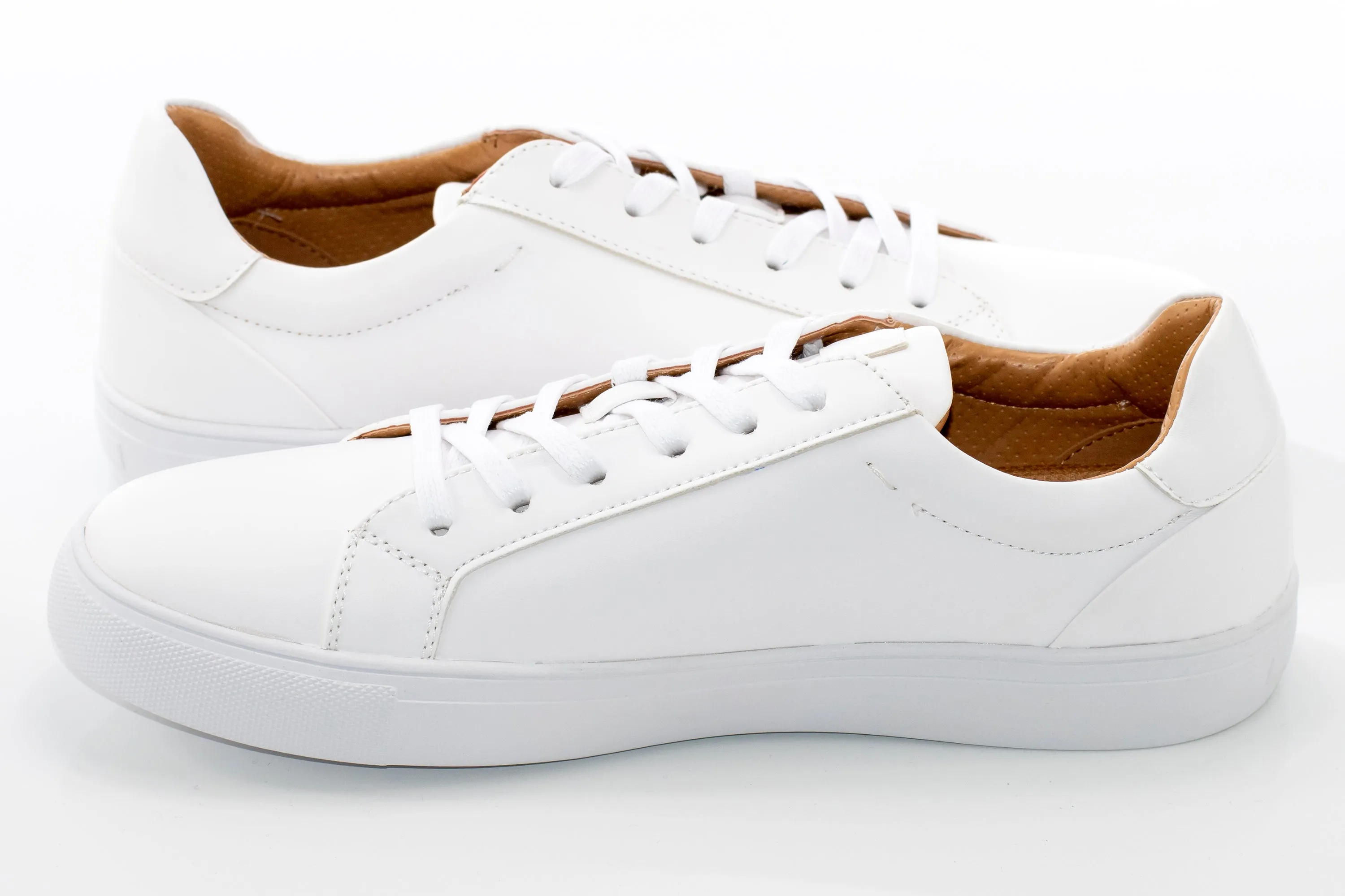 White Minimalist Sneaker Lace-Ups