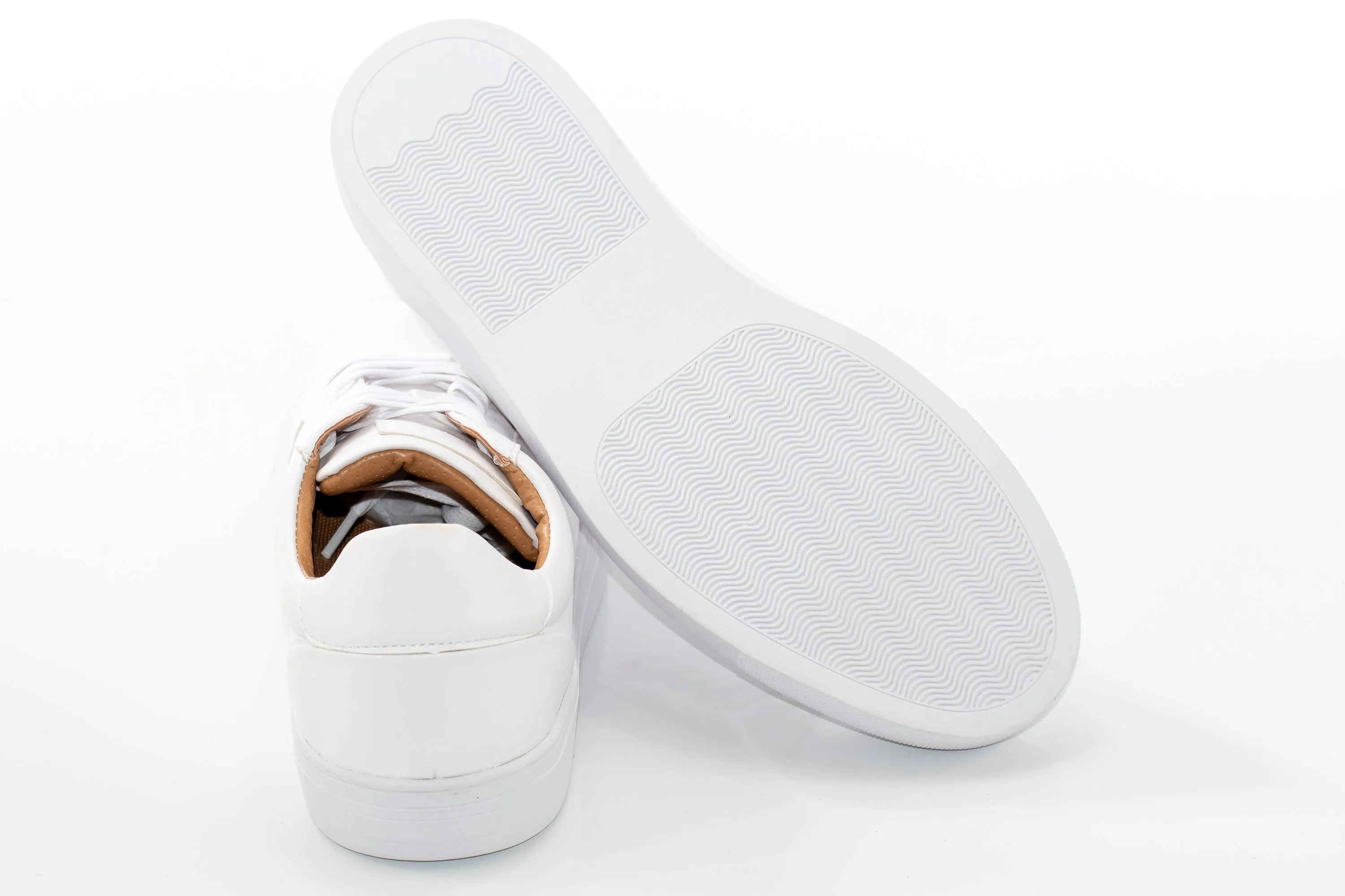 White Minimalist Sneaker Lace-Ups