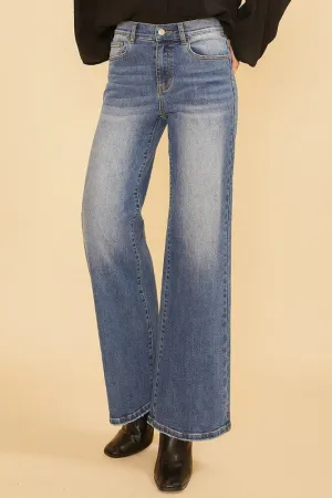 Wide Leg Denim Jeans